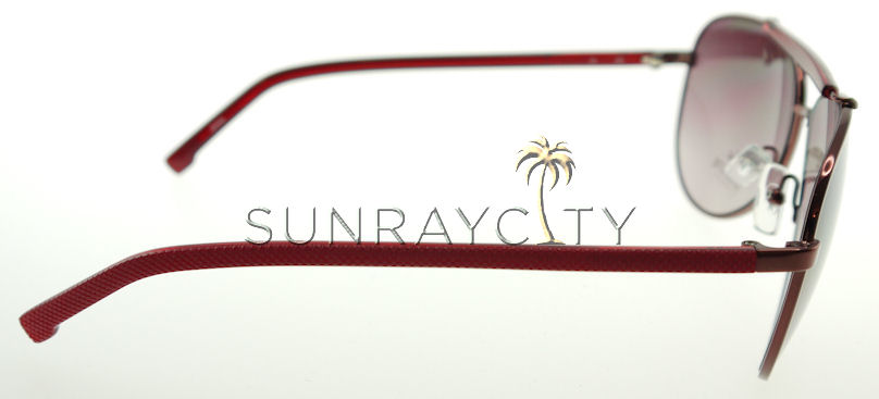 LACOSTE Shiny Red / Red Aviator Sunglasses L123S 615 61mm | eBay display picture 2