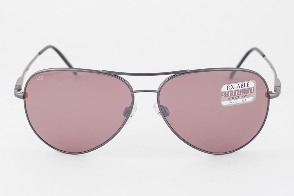 Serengeti MEDIUM AVIATOR Shiny Gunmetal / Polarized Sedona  display picture 2