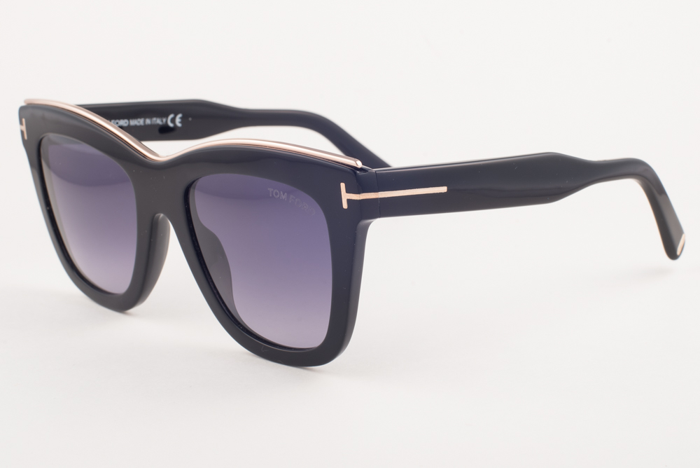 Tom Ford Julie 685 01C Shiny Black / Gray Gradient  display picture 3